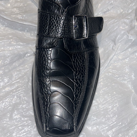Stacy Adam’s boys size 2 dress shoes black acrylic strap - Picture 11 of 11